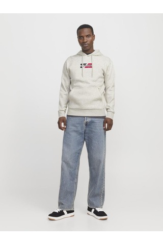 Jack & Jones Jjcorp Graphıc Sweat Hood Noos Beyaz