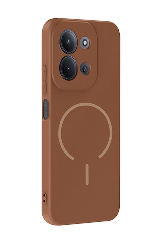 Xiaomi Redmi 15c Kılıf M-safe Şarj Özellikli Zore Meta Kapak Lacivert