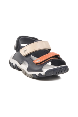 Lacivert Turuncu Cırtlı Erkek Çocuk Spor Sandalet 173110 P Lacivert - Turuncu