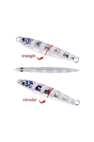 Tongxida 5 Adet Metal Jig Kaykik Seti 7-40g Kiyı Atma Levrek Yem A 40g Renk: 20 Renk