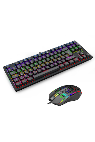 T-dagger Bundle - Bali T-tgk311-bl Türkçe Mekanik Oyuncu Klavyesi V Imperial T-tgm310 Oyuncu Mouse Optik