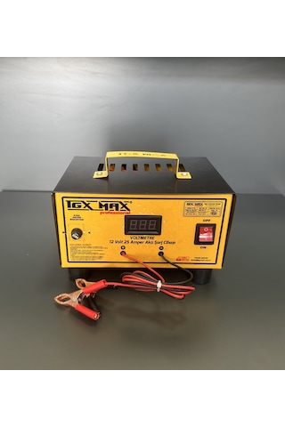 TGX Max Profesyonel 12 Volt 25 Amper Akü Şarj Cihazı Bakır Sargı