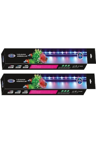 Aqua Master Akvaryum Su İçi Led Lamba 30 Cm Pembe-Beyaz