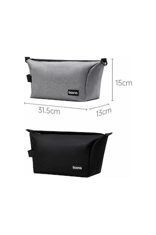 Baona Bn-h012 Çok Fonksiyonlu Dış Mekan Crossbody Dijital Kamera Çantası Lens Koruma Çantası Gri Diğer