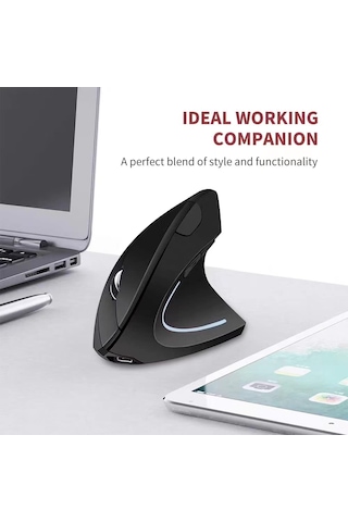 Ergonomik Fare, Dikey Kablosuz Bilgisayar Faresi 2.4g - Perfet