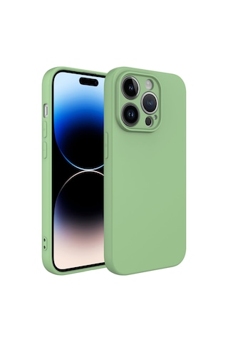 Apple Uyumlu iPhone 14 Pro Max Uyumlu Zore Kamera Korumalı Mara Lansman Kılıf-açık Yeşil Açik Yeşil -