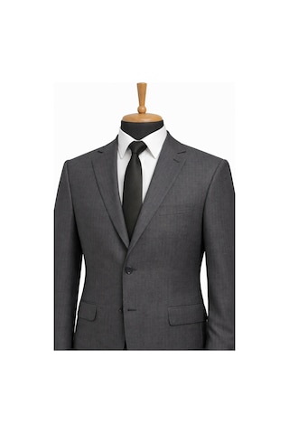 Dekosan Erkek Regular Fit Baba Çizgili Takım Elbise - 7554 Füme