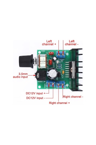 Tda7297 2X15W Stereo Amplifikatör Amfi