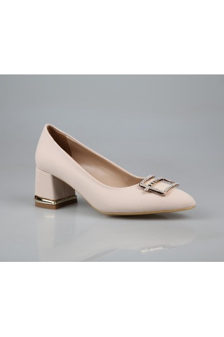 Feles 077-3368-21 Krem Kadın Topuklu Ayakkabı Krem