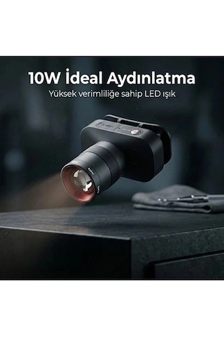 Bxt1fl 10w Şarj Edilebilir Kafa Feneri 750 Lümen 2500mah 4 Işık Modlu Zoom Özellikli Led Kafa