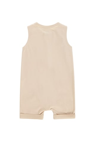 Civil Baby Yıldız Nakışlı 3-12 Ay Tulum - Kahverengi Taba