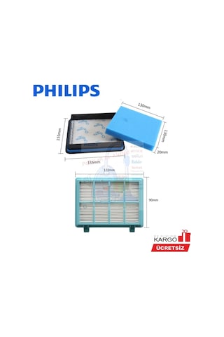 Phılıps Uyumlu Fc 9332 Powerpro City Hepa Filtre Seti