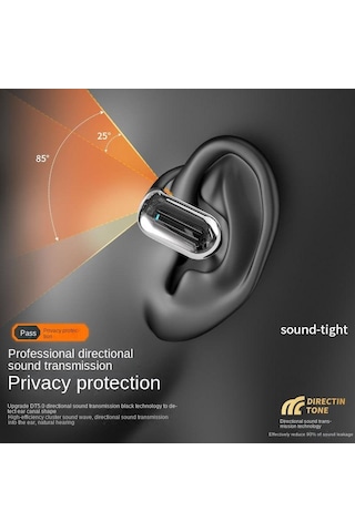 Asılı Kulak Tipi Bluetooth Kulaklık Kablosuz Kemiksiz İletim Gürültü Azaltma Açık Ve Kulağa Girilemiyor Yeni Koşu Spor Kulaklıkları