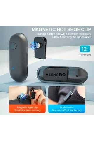 Lensgo 318c Iı Mini Kablosuz Yaka Mikrofonu
