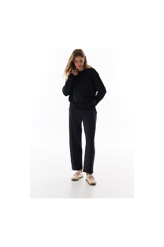 Penti Siyah Bisiklet Yaka Oversize Modal Sweatshirt
