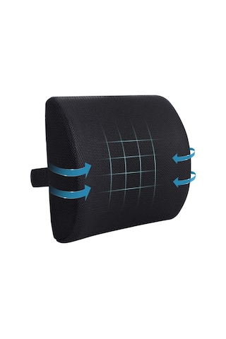 Deva Medikal Ortopedik Sırt Minderi Bel Destek Yastığı Visco Araç Ofis Yastık