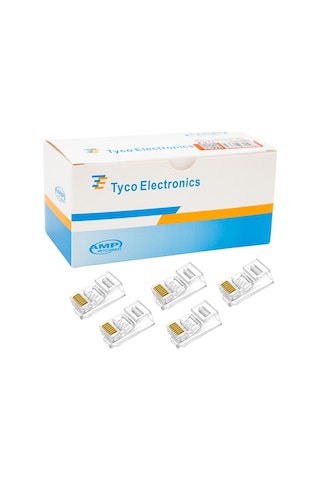 Rj45 Cat5 -cat6 Uç 8p8c Soket 100'lü
