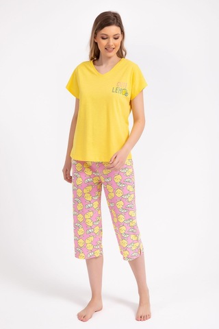 Arnetta Cute Lemon Sarı Kadın Kapri Takım 5274-28892 Sarı