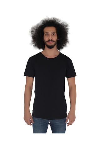 Cnt Erkek 3'lü Slim Fit Bisiklet Yaka Kısa Kollu Tişört Siyah Siyah