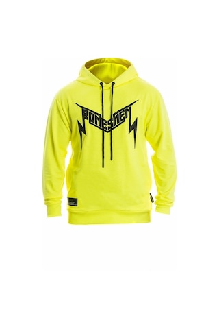 Bonesmen Erkek Kapüşonlu Sweatshirt (463018964) Neon Sarı