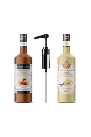 Nish Şurup Pompası 3'lü Set Siyah