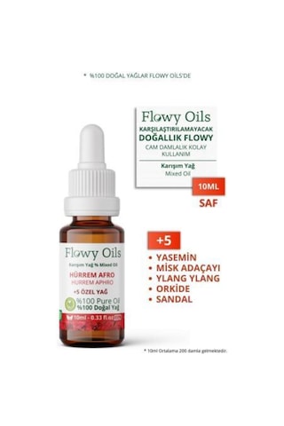 Flowy Oils Hürrem Afro Doğal Özel Bakım Yağı 10 ML