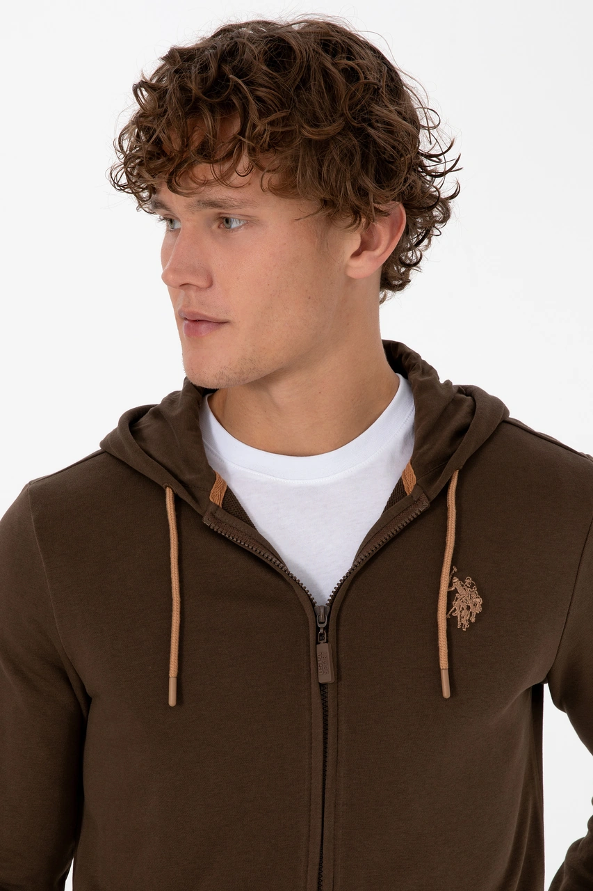 U.S. Polo Assn. Erkek Kahverengi Örme Hırka 50313748-VR029