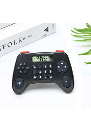 Alpera Electronic - Oyun Konsolu Tarzında Dijital Hesap Makinesi - Pilli - Siyah Renk Siyah