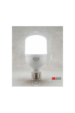 5 Li Avantaj Seti 40w Mega Torch Led Ampul - Yüksek Lümen Ultra Parlak Beyaz Işık - E27 Duy Tasarruflu Ampul