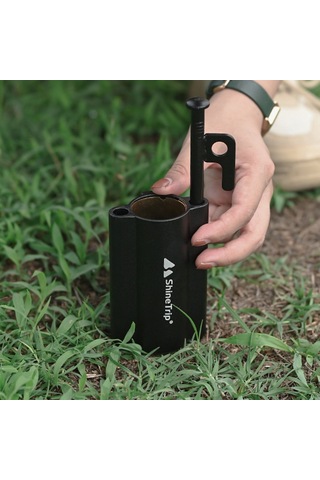 Shinetrip-tente Çubuk Tutucu Açık Kamp Gölgelik Çubuk Tutucu,siyah Siyah