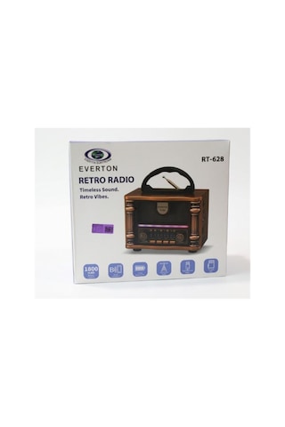 Everton Rt-628 Retro Vibes Bluetooth Fm-usb-tf-aux Şarjlı Nostaljik Radyo Led