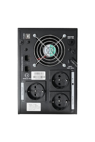 D-3000 3000va Lcd Kesintisiz Güç Kaynağı Line Interactive 4x12v 9ah Ups Ofis Kamera Sistem Çoklu Cihaz