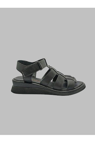 Albini A-10888 Kadın Deri Sandalet Siyah