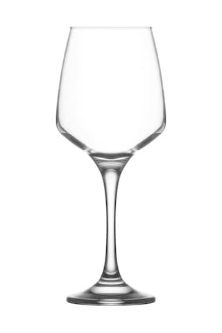 LAV Lal Cam Goblet 6'lı 400 ml Ayaklı (Şarap Kadehi , Kokteyl Bardağı)