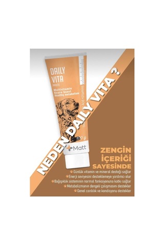Matt Daily Vita Paste Kedi & Köpek Multivitamin Macun