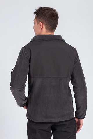 Softshell Erkek Garnili Polar Füme