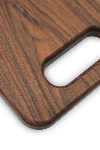 Yekpare Masif Ahşap Sunum Tahtası Kesme Tahtası Ceviz Medium 4