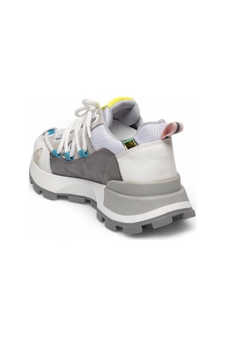 Celira Beyaz Multi Süet Cilt Bağcıklı Spor Ayakkabı Beyaz