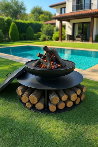 Fbt Ateş Çukuru ,bahçe Şöminesi,mangal Kapak Dahil Diğer