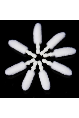 1000 Adet Tek Kullanımlık Dudak Fırçası Ruj Çubuğu Makyaj Araçları İçin Pamuklu Başlık