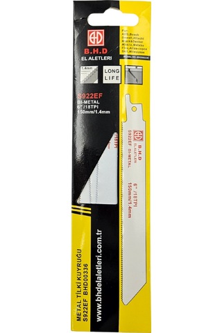 Fixonic B.h.d Bhd00336 S922ef 150mm Bi-metal Metal Tilki Kuyruğu Testere Bıçağı 5'li Paket