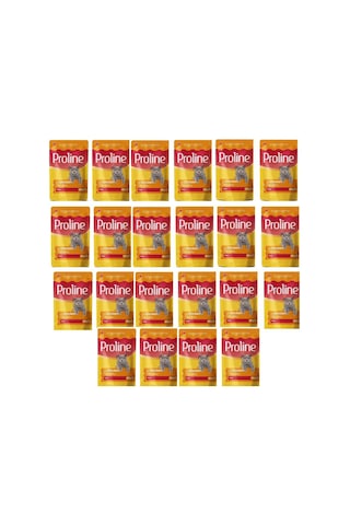 Proline Pouch Tavuklu Yaş Kedi Maması 22 X 85 Gr Proline Pouch Tavuklu Yaş Kedi Maması 22 X 85 Gr