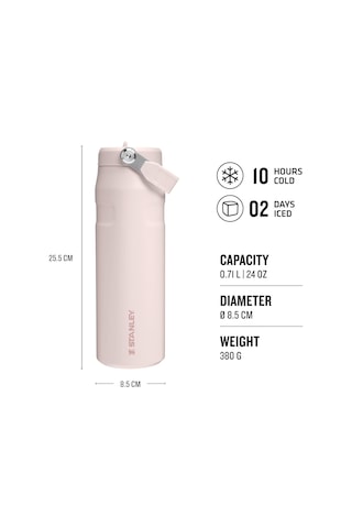 Stanley The Iceflow Flip Straw Pipetli Termos 0.70 L Siyah