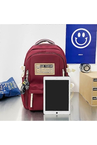 Ganzhoushop Fabrika Toptan Basit Üniversite Öğrenci Okul Çantası Açık Hava Sporları Trend Boş Zaman Çantası Büyük Kapasiteli Erkek Omuz Çantasısiyah Çok Renkli