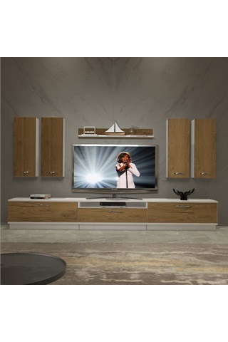 Decoraktiv Trendstyle 8d Mdf Tv Ünitesi Tv Sehpası Beyaz - Pera