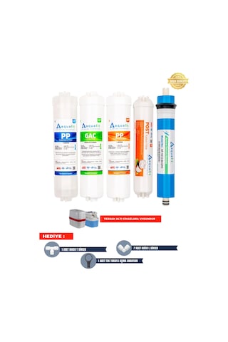 Su Arıtma Filtresi – Kapalı Kasa Iki Tarafı Ouick 5’li Filtre Seti