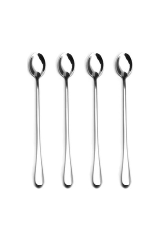 Zem Long Drink Kaşığı Kokteyl Kaşık 4 Lü