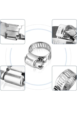 Hortum Boru Kelepçesi Ayarlı 10x16 - 10 Adet