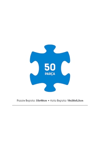 Focus Games Sevimli Tek Boynuzlu At Puzzle 50 Parça Standart R1k57bf38123n1
