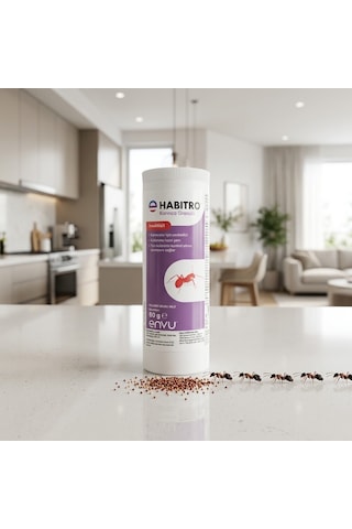 Habitro Karınca Yemi Granül 80 Gr - Yuva Etkili Şeker Bazlı Karınca İlacı İç Ve Dış Mekan